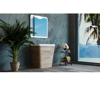 PIRAMID 800MM WHITE OAK, FREE STANDING